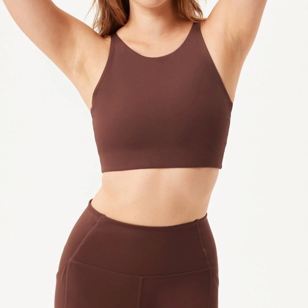 GIRLFRIEND COLLECTIVE Topango Bra - Size 3XL - Brown